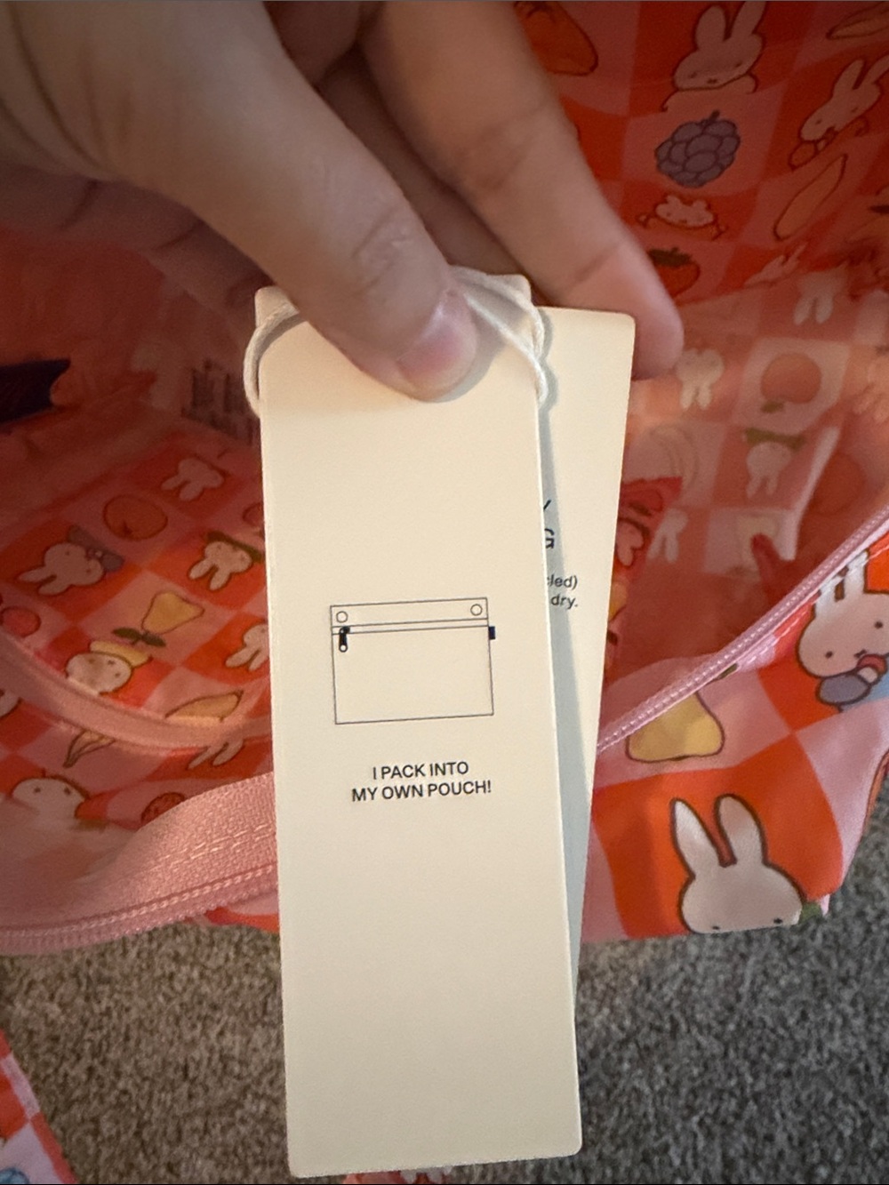 BAGGU X Miffy Every Day Cloud Bag +laptop sleeve Urban outfitters exclusive - Picture 7 of 11